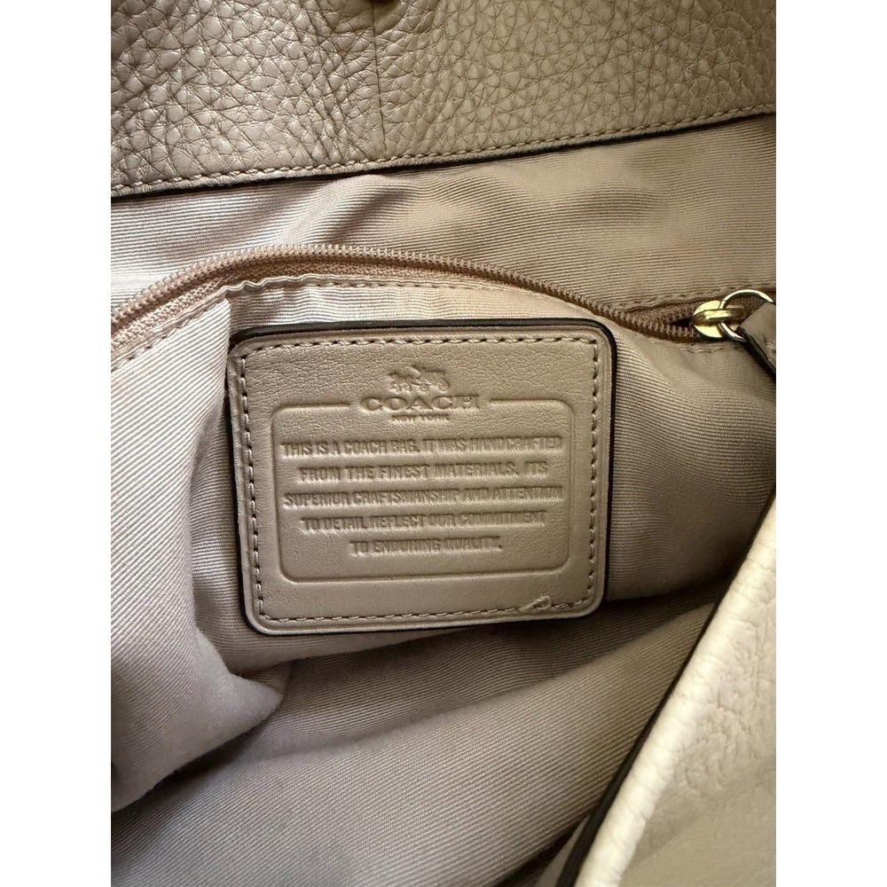 Coach Bag Madison Leather Phoebe Shoulder Bag Y2K Vintage Grey Pebble Snake Hobo - Picture 8 of 13